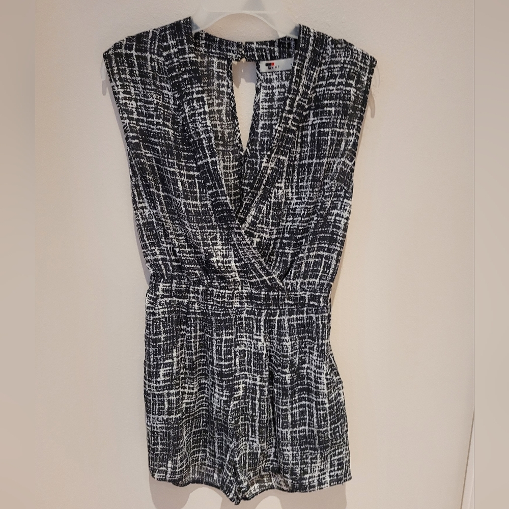 Stylish Black and White Jumpsuit